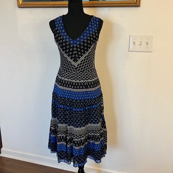 Tahari Dresses & Skirts - Tahari Lightweight Cottagecore, Midi, Boho Nylon Spandex Blend Dress, Sz. XS.
